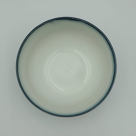 Pfaltzgraff Eclipse Blue Soup Cereal Bowls White Blue Textured Stoneware Bowls - Picture 4 of 7